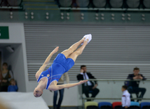 Bakıda batut gimnastikası üzrə FIG Dünya Kubokunun ilk yarış günü start götürüb. Azərbaycan, 5 mart, 2016